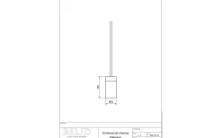 Holder Fönsterlampa 12,5cm Svart