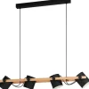 Hornwood Taklampa 110cm 4L Svart/Trä