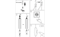 Hubble Pendel 38cm E14 Svart
