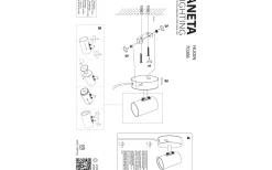 Hugin Vägglampa Svart