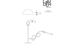 Icon Bordslampa 36cm G9 Latte