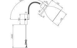 Idre Vägglampa Svart