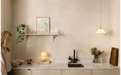 Iris Portabel Bordslampa 23cm Creme