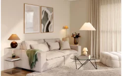 Iris Portabel Bordslampa 23cm Creme