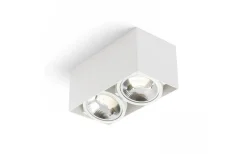 James II Takspotlight 29cm LED 2x15W 3000K Matt Vit