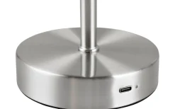 Jeff Bordslampa LED i borstat stål, uppladdningsbar