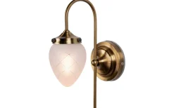 Juni Vägglampa Mässing/Opal IP44