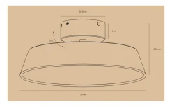 Kaito 2 Plafond 30cm LED 3000K 10,5W Vit