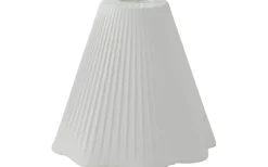 Karin Plisserad Toppringskärm Ø25cm Satin Offwhite