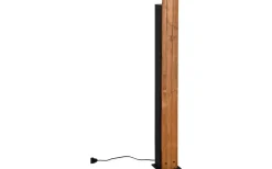 Karuni Golvlampa 3xE27 matt svart/trä