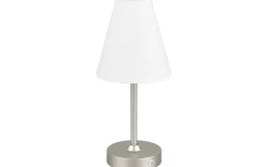 Kenny Bordslampa LED borstat stål/vit uppladdningsbar