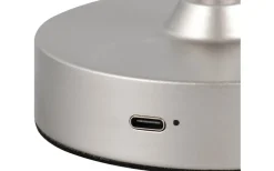 Kenny Bordslampa LED borstat stål/svart uppladdningsbar