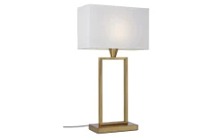 Kensington Bordslampa 51cm Mässing/Vit