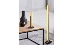 Kerala Golvlampa LED matt svart/trä