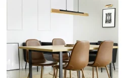 Kerala Takpendel LED matt svart/trä