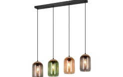 Korkpendel 4-delat E27 flerfärgat