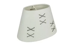 Kors Lampskärm Oval 14cm Vit/Grå