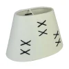 Kors Lampskärm Oval 22cm Vit/Svart