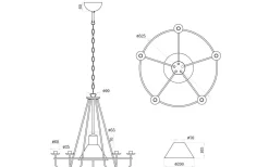 Kronoberg Takkrona 60cm Svart