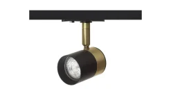 Lala 1-Fas Spotlight Svart/Mässing GU10