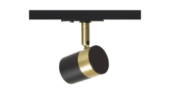 Lala 1-Fas Spotlight Svart/Mässing GU10