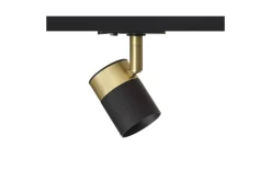 Lala 1-Fas Spotlight Svart/Mässing GU10