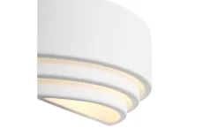 Lancio Oblong Vägglampa Gips Vit