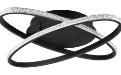 Lane Plafond LED mattsvart/kristalleffekt 4000K