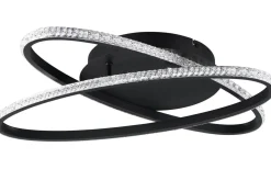 Lane Plafond LED mattsvart/kristalleffekt 4000K