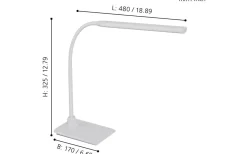 Laroa Skrivbordslampa 33cm LED 4000K 3,5W Vit