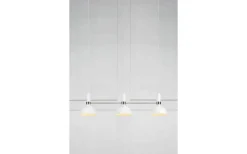 Larry Taklampa 3L Vit/Stål