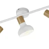 Latika Spotlight 3-delad E14 matt vit/trä