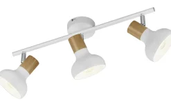 Latika Spotlight 3-delad E14 matt vit/trä