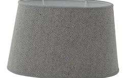 Lauren Oval Lampskärm 25cm Svart