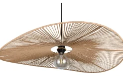 Laurine Taklampa 78cm E27 brun/pappersgarn