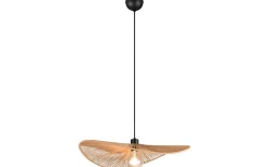 Laurine Taklampa 58cm E27 brun/pappersgarn