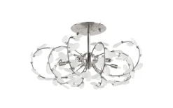 Leaf Plafond 60cm Nickel