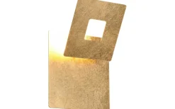 Leano Vägglampa LED fyrkantig guld