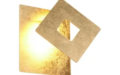 Leano Vägglampa LED fyrkantig guld