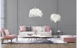 Leavy Golvlampa 3xE14 vit