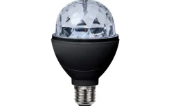 LED E27 Glob 80mm Disco RGB Roterande 3W