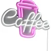 LED-neonskylt för kaffe