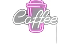 LED-neonskylt för kaffe