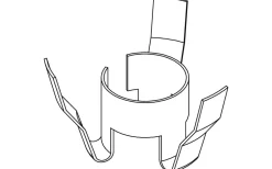 LED-Spot för Slang 16mm, 2700K 80lm 1,2W 350mA Vit