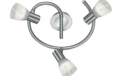 Levisto Spotlight 3-delad E14 rund borstad stållampa