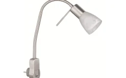 Levisto Spotlight för vägguttag E14 borstad stål