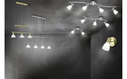 Levisto Takpendel 4-delad E14 borstad stål