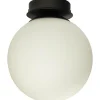 Lido Plafond 20cm Svart/Opalvit IP23