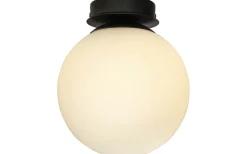 Lido Plafond 20cm Svart/Opalvit IP23