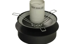 Lido Plafond 20cm Svart/Opalvit IP23